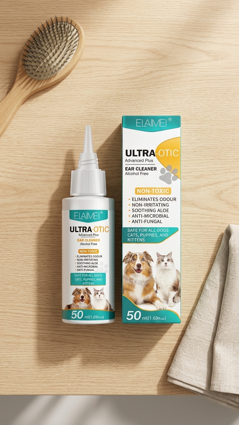 Gentle pet ear cleaning solution 50ml for dogs and cats